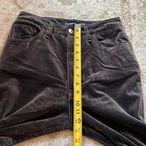 Claudio Agnelli Treviso Brown Velvet Ankle Pant - Picture 11 of 13